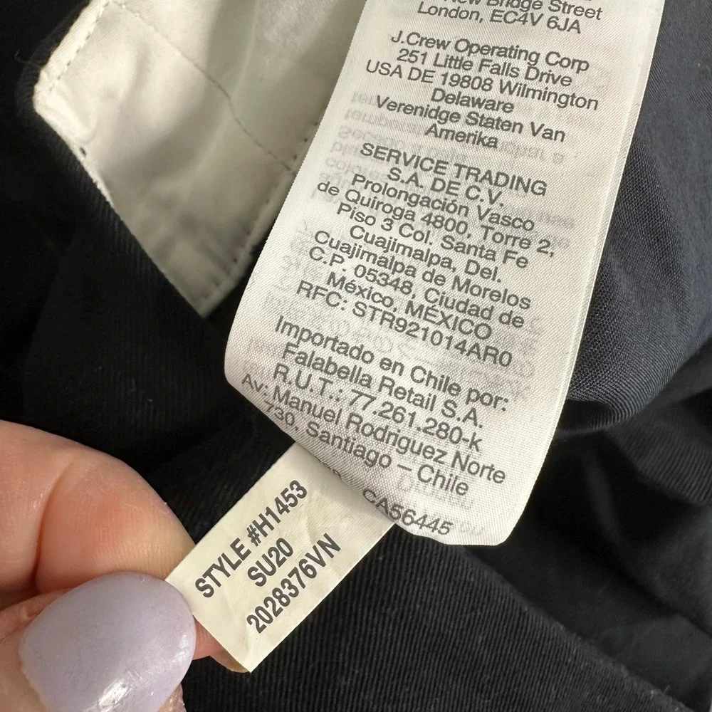 J.Crew Chino Shorts Womens 14 Black 5